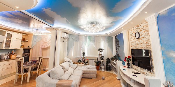 Натяжной потолок в интерьере Натяжной потолок в интерьере
